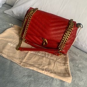 Rebecca Minkoff Edie crossbody in valentine